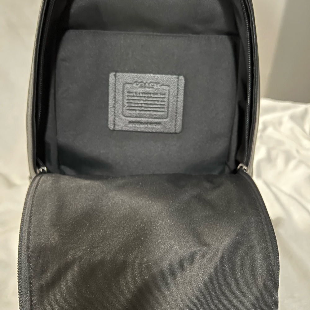 Coach Black Graham Pack with Varsity stripe